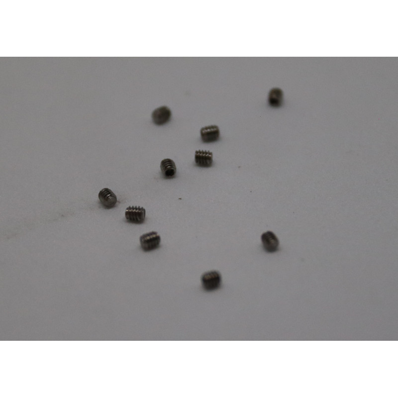 Tornillos allen M2 x 2mm acero (10 unidades)